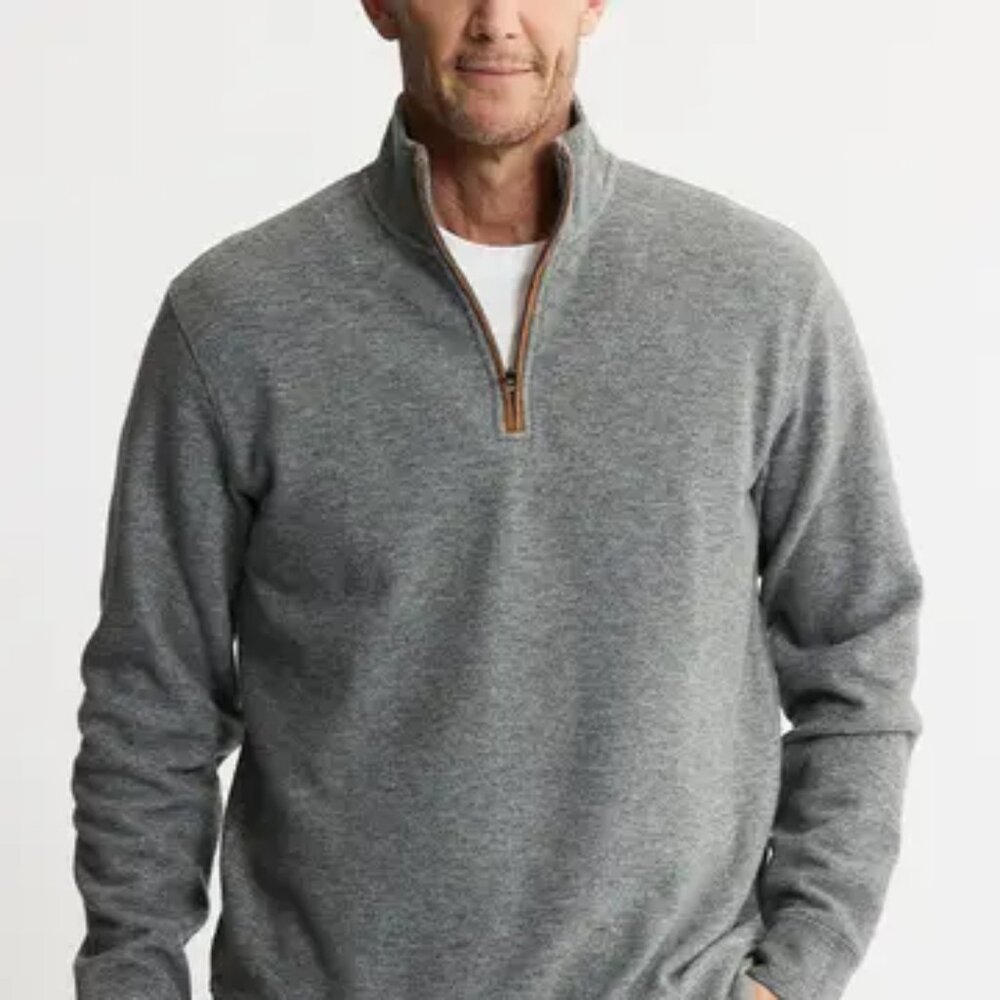 Men's Wool Blend quarter zip pullover